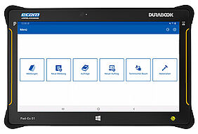 Mobile Instandhaltung - App: Menü