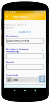 Mobile Anlageninventur-App: Zebra Scanner
